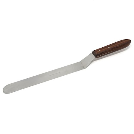 A2Z Scilab Wooden Handle Lab Spatula, 12 Offset Bayonet Blade, 17.25 Total Length A2Z-ZR-BWHS12
